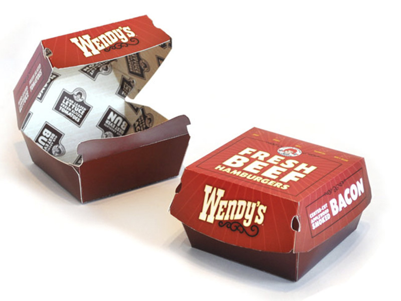 Caja para hamburguesa